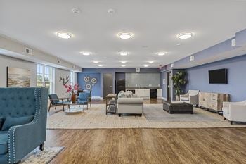 Modern living room with tv